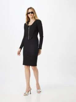 Modström Robes En Jersey Robe Toxie Femme Noir -Stil Femme Soldes Boutique 952dd25f68b004dba334523043991fc7