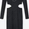 Desigual Robes En Jersey Robe LAYLA Femme Anthracite -Stil Femme Soldes Boutique 98120aedaa2cf0ba613bc3ad32070a0d