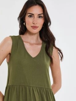 Threadbare Robes Dété Robe D’été Byers Tiered Femme Olive -Stil Femme Soldes Boutique 9e3aa1be88c73eaca5fb561d7b098f17
