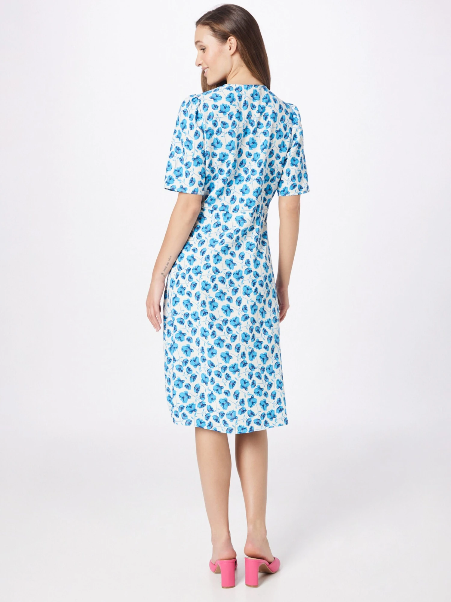 B.young Robes En Jersey Robe HALLE Femme Bleu / Bleu Clair 6 B.young Robes En Jersey Robe HALLE Femme Bleu / Bleu Clair – Image 4