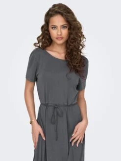 ONLY Robes En Jersey Robe Free Femme Gris Foncé -Stil Femme Soldes Boutique adc837694ba85fcd340f5872b5cc072d