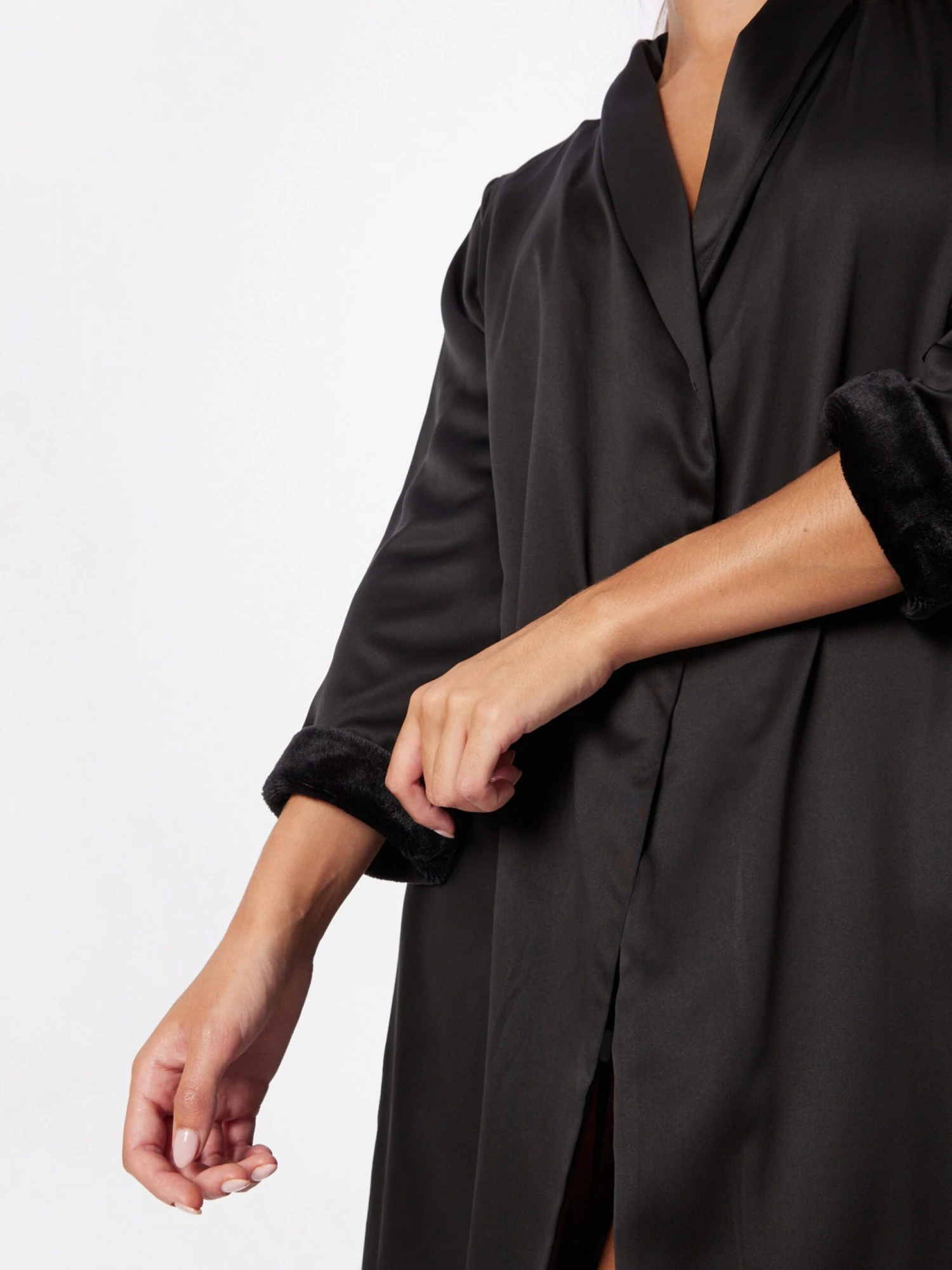 Hunkemöller Robes De Chambre Robe De Chambre Femme Noir 4 Hunkemöller Robes De Chambre Robe De Chambre Femme Noir – Image 2