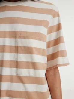 EDITED Robes En Jersey Robe Anina Femme Orange Pastel / Blanc -Stil Femme Soldes Boutique affa96db8fe690961c8dc0cbce5a62ec