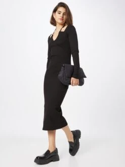 ONLY Robes En Jersey Robe INA Femme Noir -Stil Femme Soldes Boutique b32c80ef351d6120a3de6a25e00e33c3