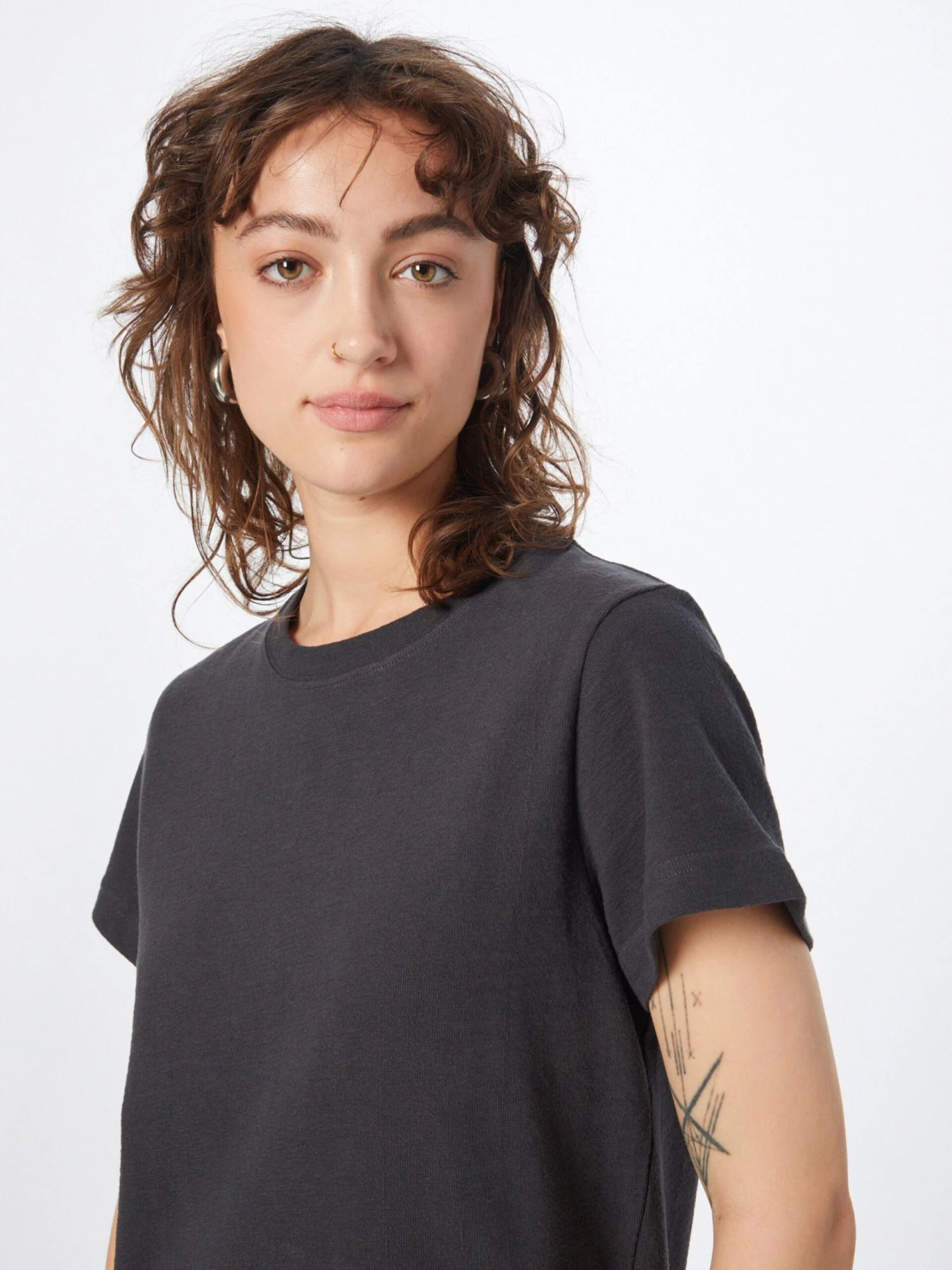 WEEKDAY Robes En Jersey Robe Cleo Femme Anthracite 4 WEEKDAY Robes En Jersey Robe Cleo Femme Anthracite – Image 2