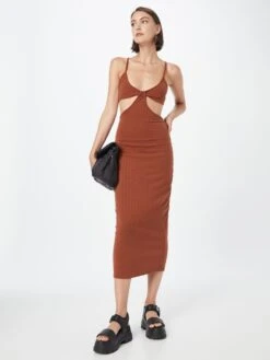 Robes En Jersey Robe Midaxi Femme Marron Châtaigne -Stil Femme Soldes Boutique bb4a2d6da2086eaccb943b13aa23cab1