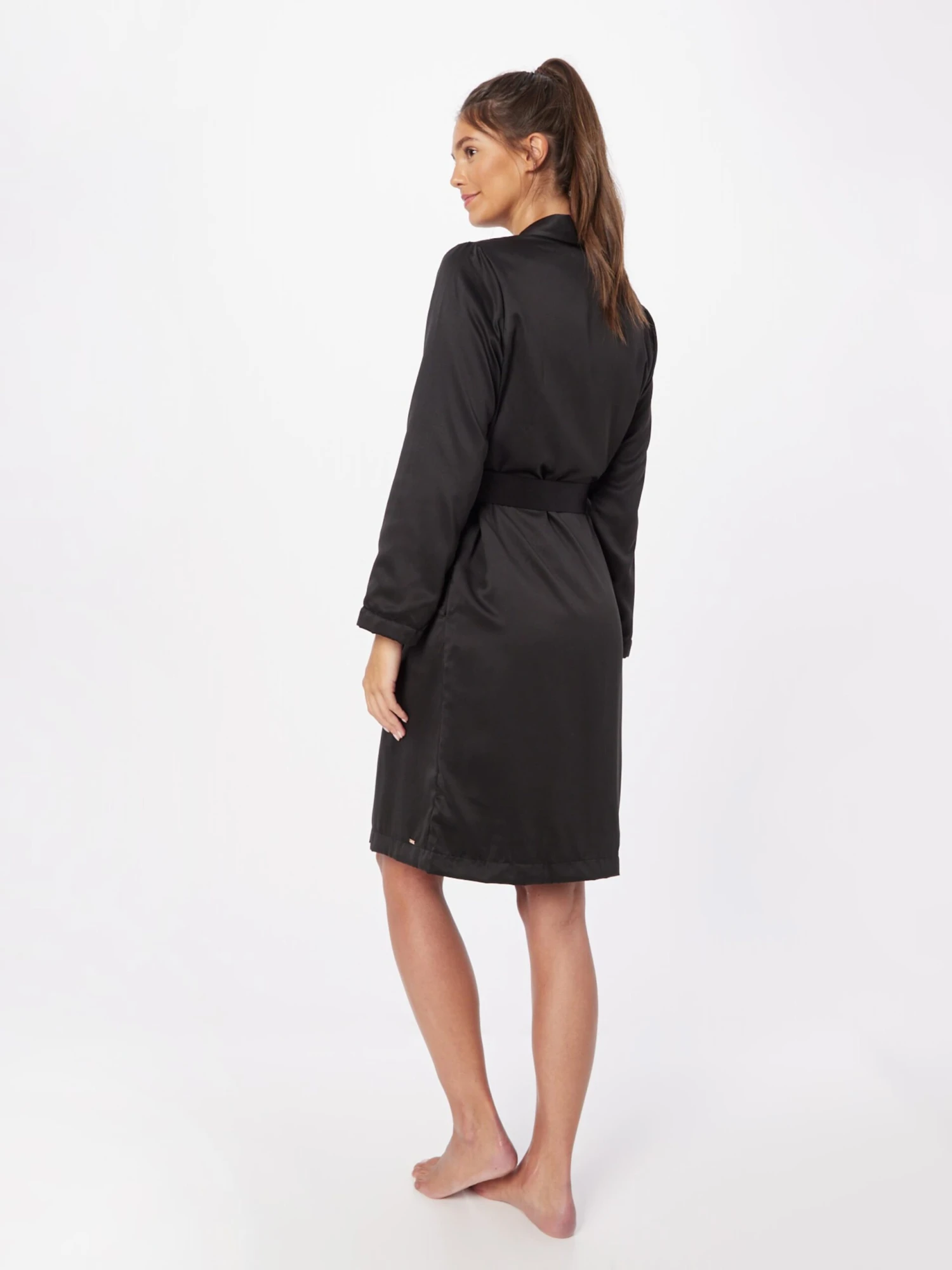 Hunkemöller Robes De Chambre Robe De Chambre Femme Noir 6 Hunkemöller Robes De Chambre Robe De Chambre Femme Noir – Image 4
