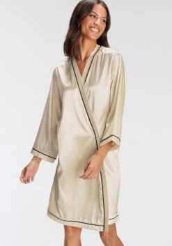 Bruno Banani Robes De Chambre Robe De Chambre Femme Crème -Stil Femme Soldes Boutique be04ba8dc2614985e6e531985cb02bc3