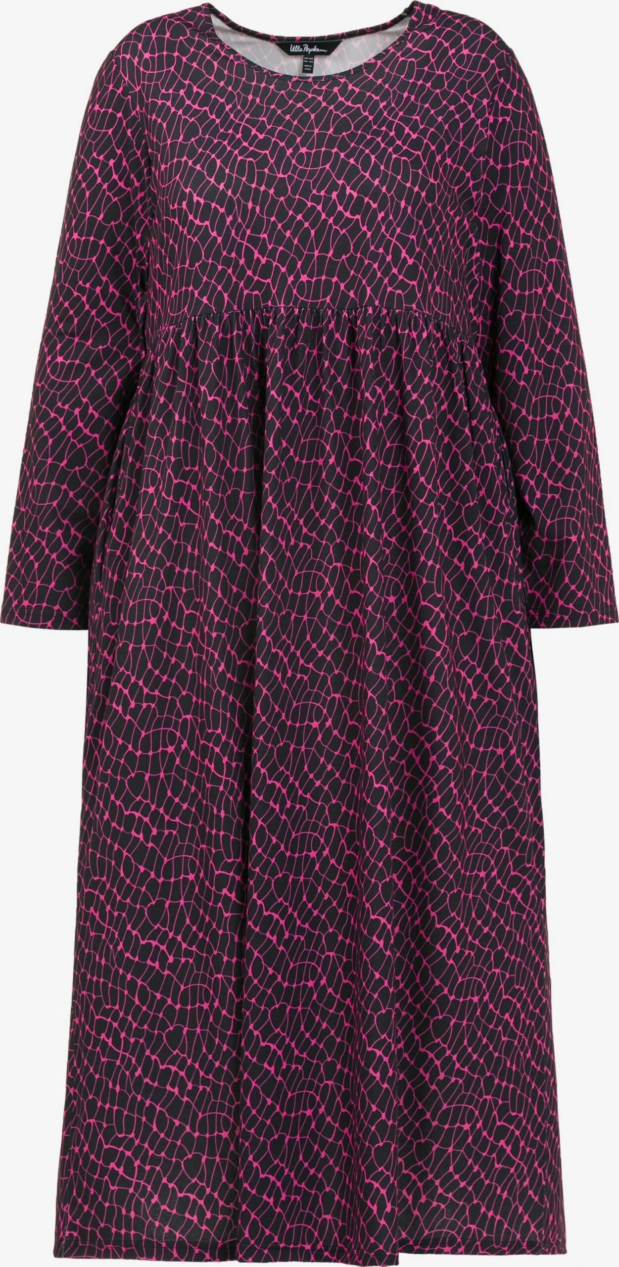 Ulla Popken Robes En Jersey Robe Femme Violet / Noir 3 Ulla Popken Robes En Jersey Robe Femme Violet / Noir