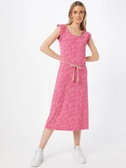 Ragwear Robes Dété Robe D’été Femme Magenta -Stil Femme Soldes Boutique cfad1aa62380bb00fb5388b3d375b023