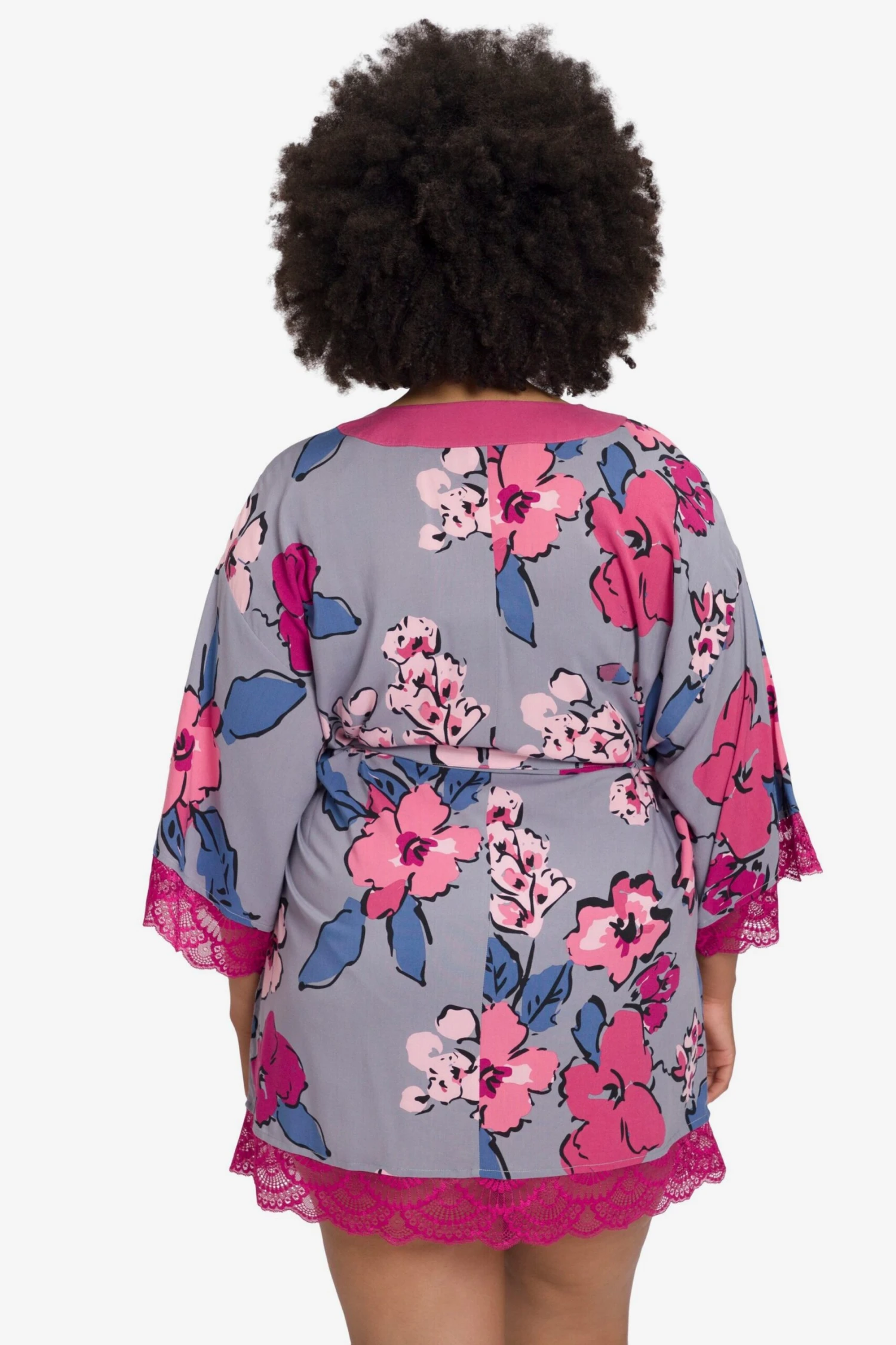 Ulla Popken Robes De Chambre Robe De Chambre Femme Gris 6 Ulla Popken Robes De Chambre Robe De Chambre Femme Gris – Image 4