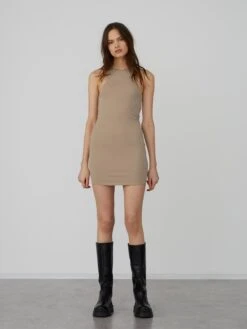 Robes En Jersey Robe Asya Femme Beige -Stil Femme Soldes Boutique d4d9e37e5ef4ac2751820f7e83700c35