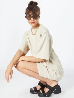 URBAN CLASSICS Robes En Jersey Robe Femme écru -Stil Femme Soldes Boutique e4ee7951232712808072b69c6e2115d1