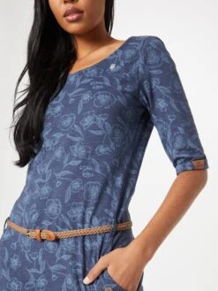 Ragwear Robes En Jersey Robe TANYA Femme Bleu Marine / Bleu Fumé -Stil Femme Soldes Boutique ecca16741c418fd3dc4c40a12ee8d4a7