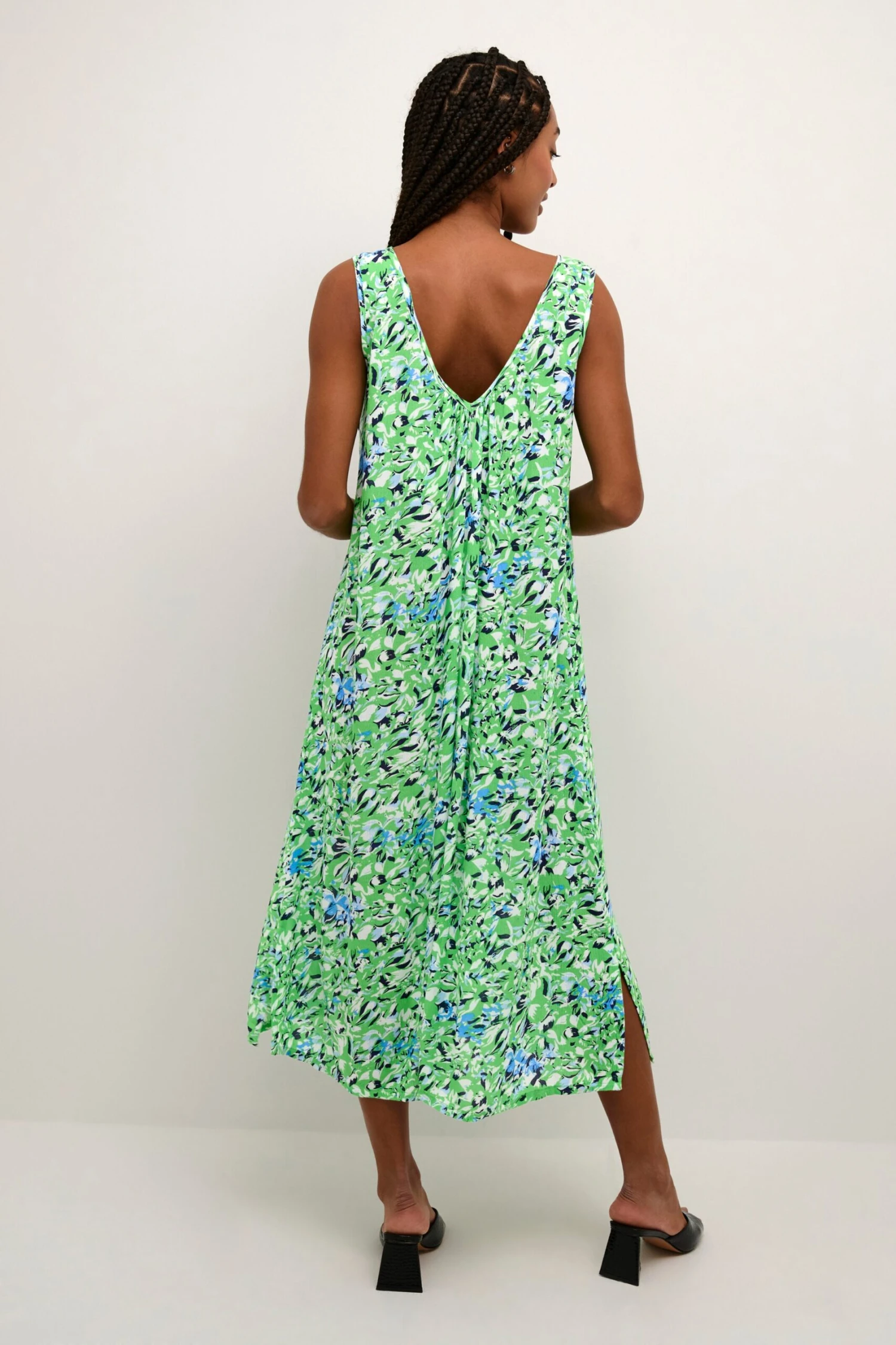 Kaffe Robes Dété Robe D’été KAlina Femme Vert Clair 5 Kaffe Robes Dété Robe D’été KAlina Femme Vert Clair – Image 3