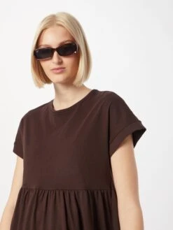 URBAN CLASSICS Robes En Jersey Robe Femme Brun Foncé -Stil Femme Soldes Boutique fc36105cc184d375bce0e38b03556913